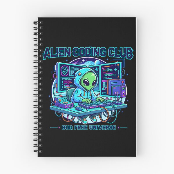 Item preview, Alien Coding Club Bug Free Universe designed and sold by tollaru.