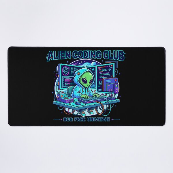 Item preview, Alien Coding Club Bug Free Universe designed and sold by tollaru.