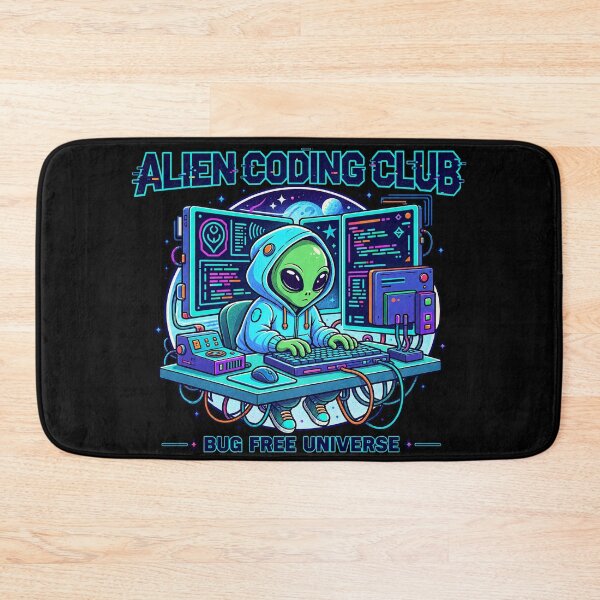 Item preview, Alien Coding Club Bug Free Universe designed and sold by tollaru.