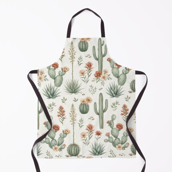 Item preview, Desert Botanical Cactus Watercolor Seamless Pattern designed and sold by ShivCraftStudio.