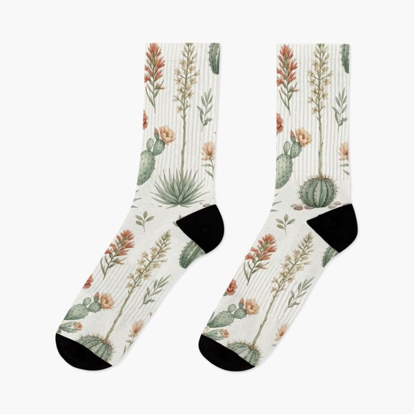 Item preview, Desert Botanical Cactus Watercolor Seamless Pattern designed and sold by ShivCraftStudio.