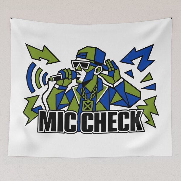 Artikelvorschau, Mic Check Rapper Pop-Art Geometrisch Hip Hop 80er entworfen und verkauft von Art&Fun.