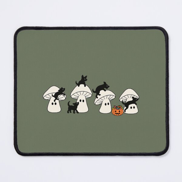 Item preview, Halloween Ghost Mushrooms and Black Dogs Cute Spooky Art designed and sold by AmiGraph.