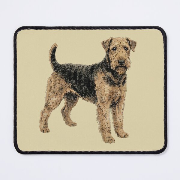 Item preview, King of Terriers: Vintage Airedale Working Dog Fine Art Print designed and sold by FreiherrPK.