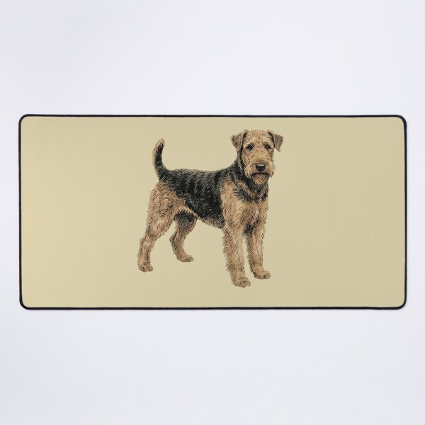 Item preview, King of Terriers: Vintage Airedale Working Dog Fine Art Print designed and sold by FreiherrPK.