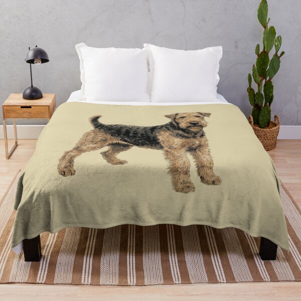 Item preview, King of Terriers: Vintage Airedale Working Dog Fine Art Print designed and sold by FreiherrPK.