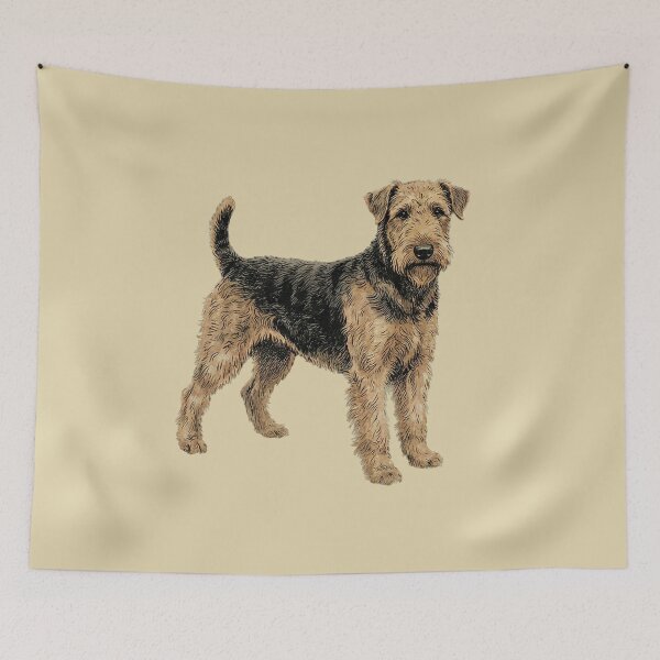Item preview, King of Terriers: Vintage Airedale Working Dog Fine Art Print designed and sold by FreiherrPK.