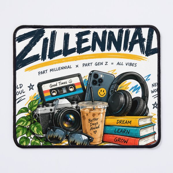 Item preview, Zillennial | Millennial Gen Z Crossover Lifestyle Design designed and sold by Mathias Yakubu Design.