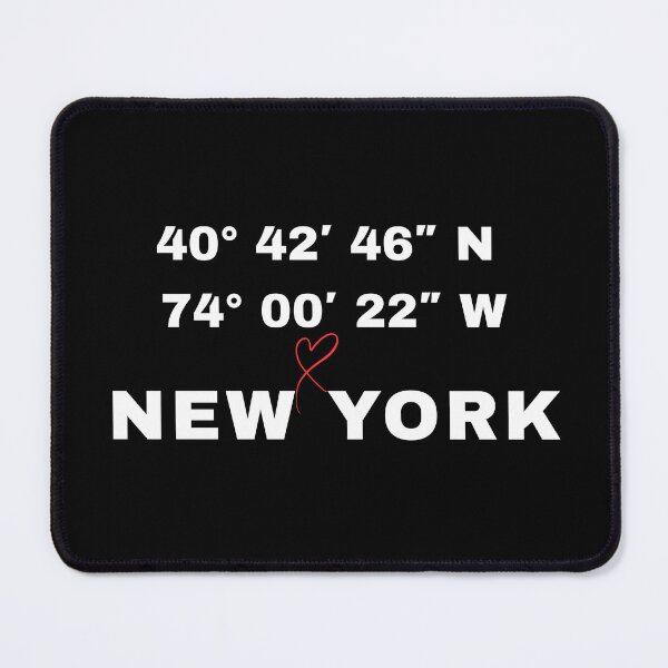 Item preview, New York City Coordinates - NYC Minimalist Heart Typography designed and sold by Frafri92.