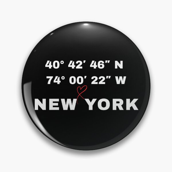 Item preview, New York City Coordinates - NYC Minimalist Heart Typography designed and sold by Frafri92.