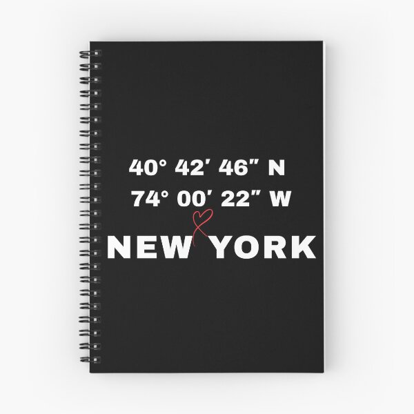 Item preview, New York City Coordinates - NYC Minimalist Heart Typography designed and sold by Frafri92.
