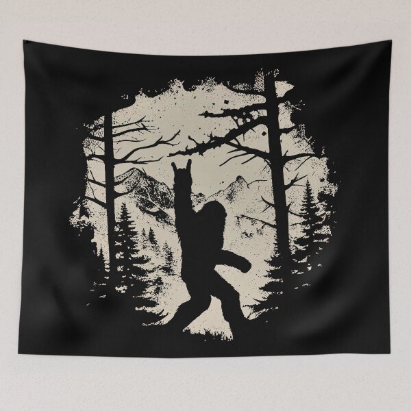 Item preview, Bigfoot Forest Sasquatch Hiking designed and sold by Ribeiro-Art.