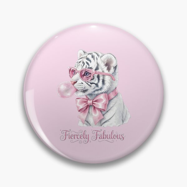 Artikelvorschau, Wild fabelhafter rosa Tiger - süßes kokettes Tigerjunges-Shirt entworfen und verkauft von Vibe-Vary.