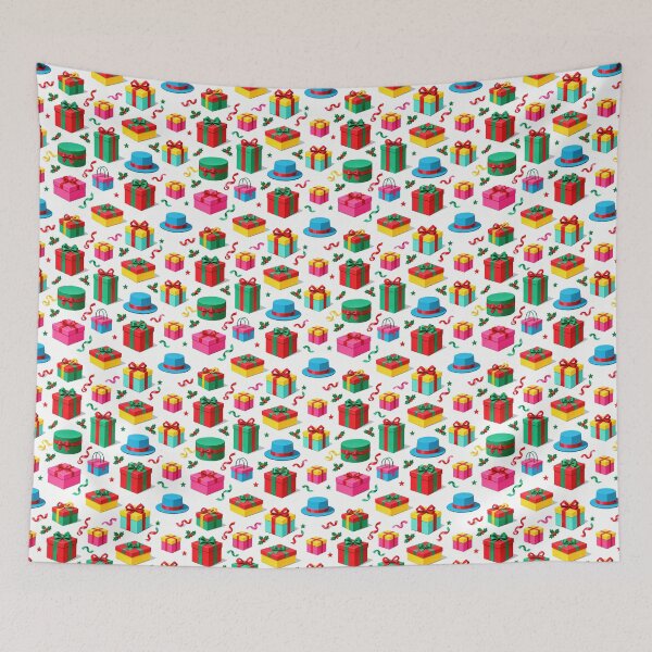 Item preview, Bright Christmas Present Parade Pattern designed and sold by Mimoshi ⭐⭐⭐⭐⭐.
