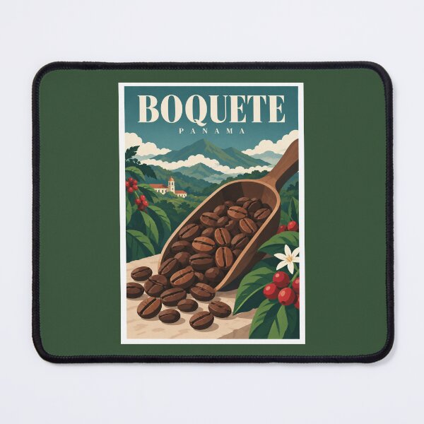 Item preview, Boquete Coffee Beans Panama Travel Poster designed and sold by Beyond Destinations.