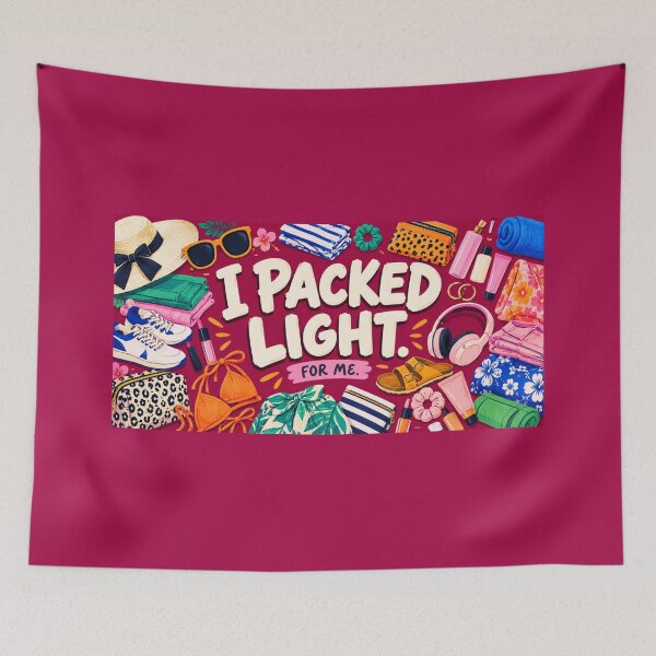 Item preview, I Packed Light For Me – Funny Overpacker Travel Duffle Bag designed and sold by astersgraphics.