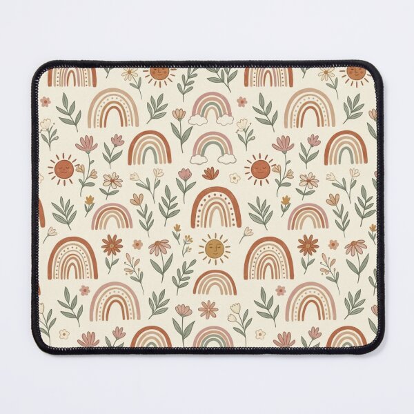 Item preview, Boho Rainbow Suns Arches Seamless Pattern designed and sold by Shivora Studio.
