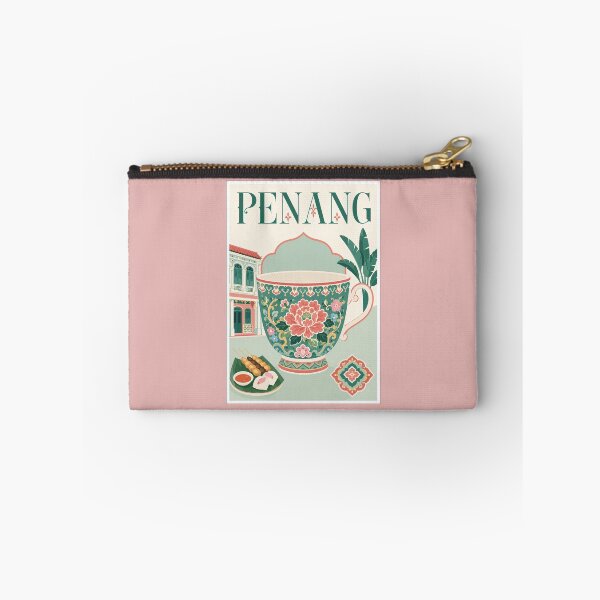 Item preview, Penang Peranakan Teacup Malaysia Travel Poster designed and sold by Beyond Destinations.