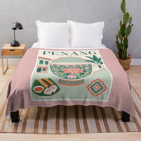 Item preview, Penang Peranakan Teacup Malaysia Travel Poster designed and sold by Beyond Destinations.