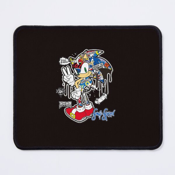 Item preview, Sonic Speed Hedgehog Graffiti Collage Gamer Streetwear designed and sold by ImeldaSparks.
