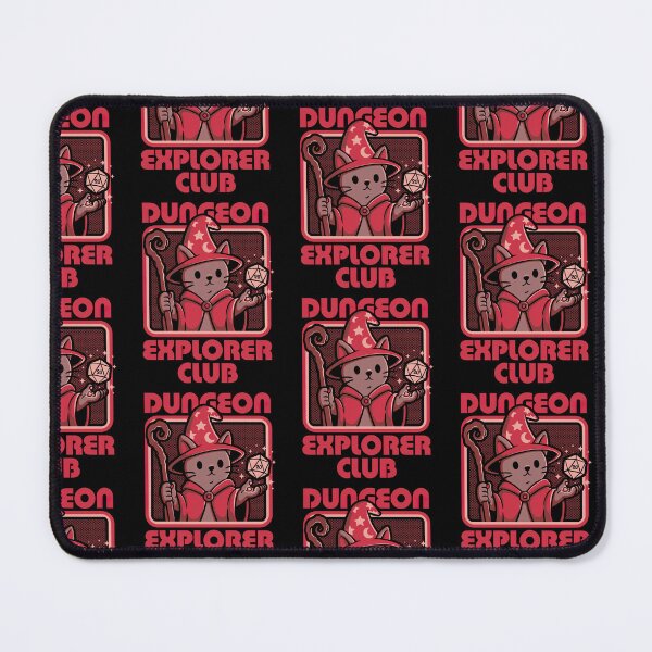 Item preview, Dungeon Explorer Club Cute Wizard Cat D20 RPG Tabletop Design designed and sold by luffyShop1.