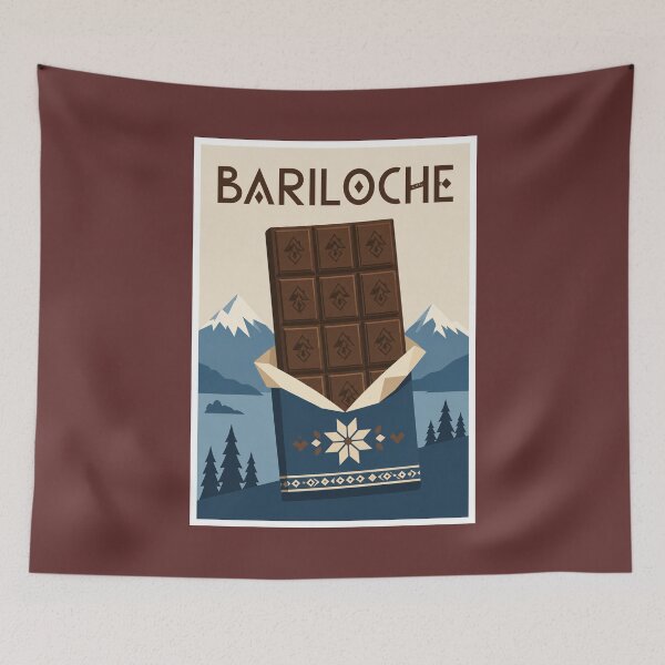 Item preview, Bariloche Chocolate Bar Patagonia Travel Poster designed and sold by Beyond Destinations.
