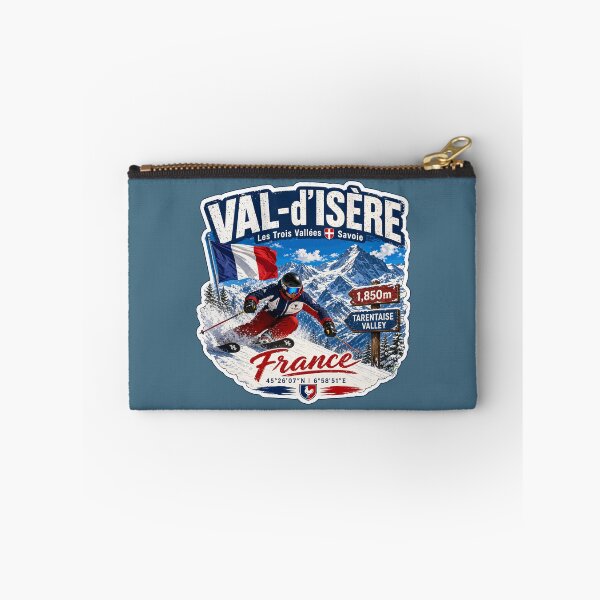 Item preview, Val-d'Isere France Skiing Ski Alps Espace Killy Sticker TShirt 02 designed and sold by OuterShellUK.