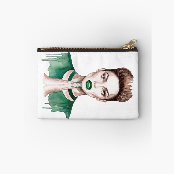 Item preview, Green Lipstick Fashion Woman Praying Hands Art designed and sold by Veganizer.art.