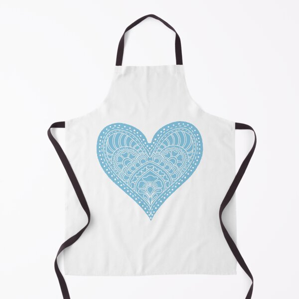 Item preview, Sky Blue Mandala Heart Henna Boho Pastel Doodle designed and sold by DColourMuse.