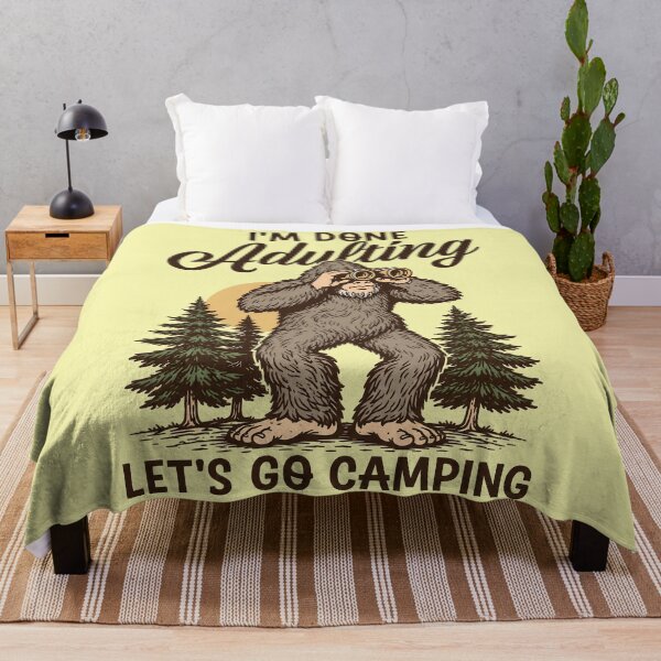 Item preview, Bigfoot I'm done adulting lets go camping designed and sold by Ribeiro-Art.