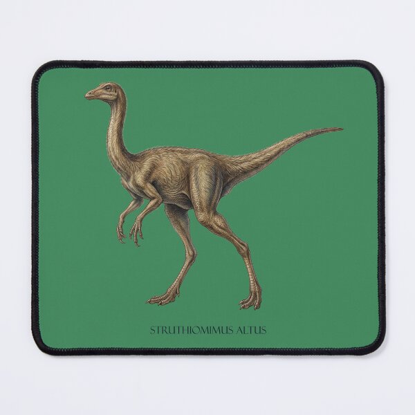 Item preview, Struthiomimus Altus: The Cretaceous Ostrich Theropod Paleoart Fine Art Print designed and sold by FreiherrPK.