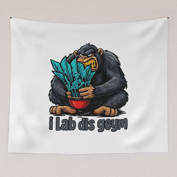 Item preview, Gorilla Power – Badminton Shuttlecock Art designed and sold by simplehcity.