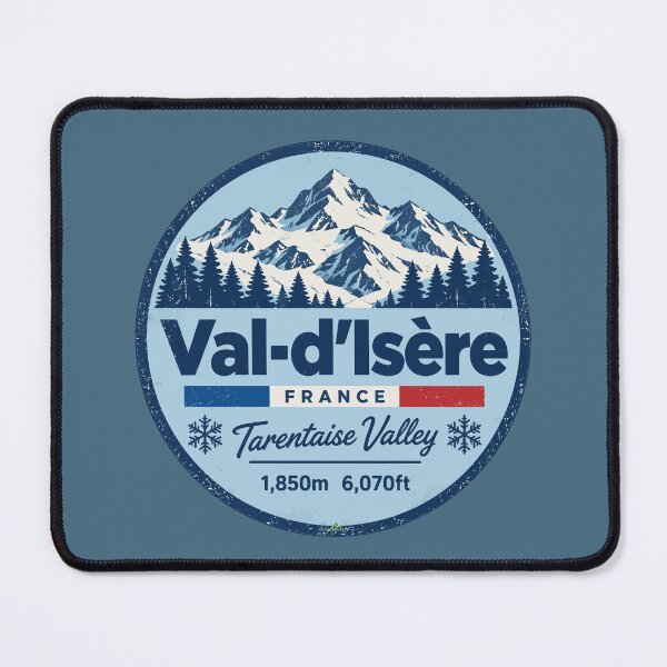 Item preview, Val-d'Isere France Skiing Ski Alps Espace Killy Sticker TShirt 03 designed and sold by OuterShellUK.