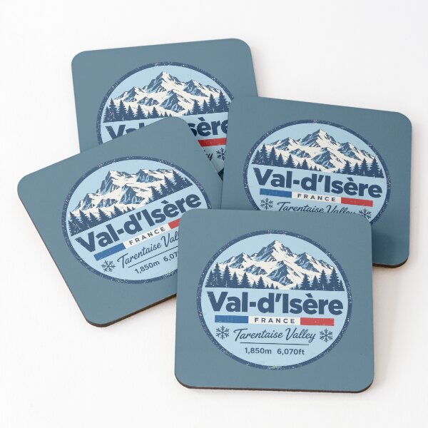 Aperçu de l'œuvre Val-d'Isère France Ski Alpes Espace Killy Autocollant TShirt 03 créée et vendue par OuterShellUK.
