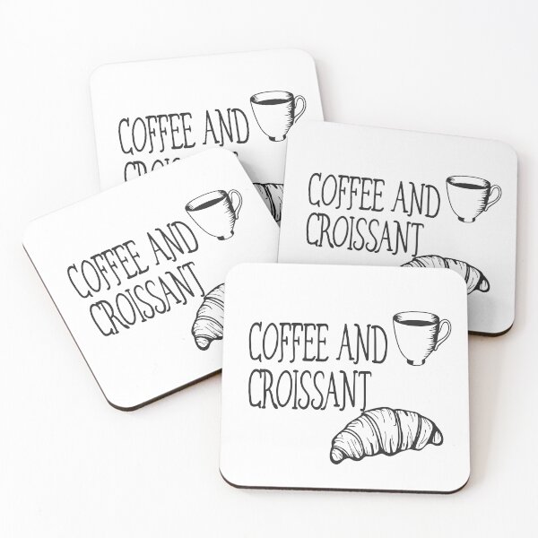 Item preview, Coffee And Croissant Pastry 1 Gift designed and sold by OneLine Studio.