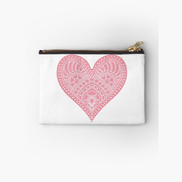 Item preview, Blush Pink Mandala Heart Henna Boho Pastel Love designed and sold by DColourMuse.