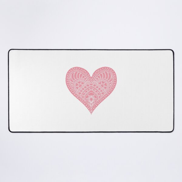 Item preview, Blush Pink Mandala Heart Henna Boho Pastel Love designed and sold by DColourMuse.