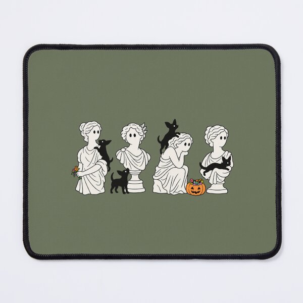Item preview, Halloween Ghost Statues and Black Dogs Spooky Classical Art designed and sold by AmiGraph.