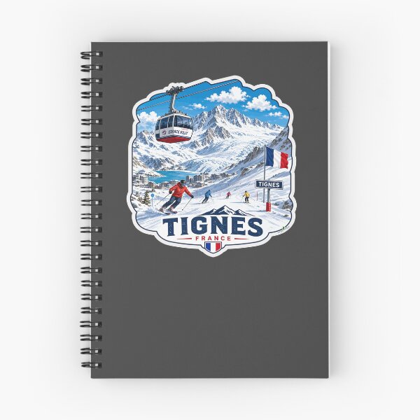 Item preview, Tignes Ski France Skiing Alps Espace Killy Sticker TShirt 06 designed and sold by OuterShellUK.