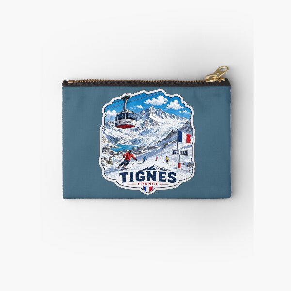 Item preview, Tignes Ski France Skiing Alps Espace Killy Sticker TShirt 06 designed and sold by OuterShellUK.