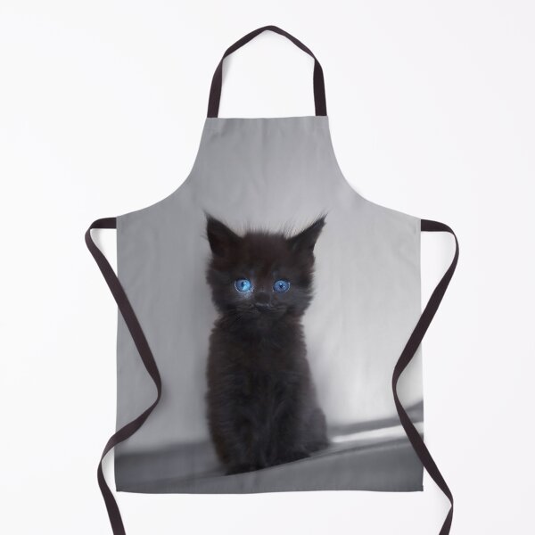 Item preview, Black kitten with blue eyes designed and sold by LilaVert.