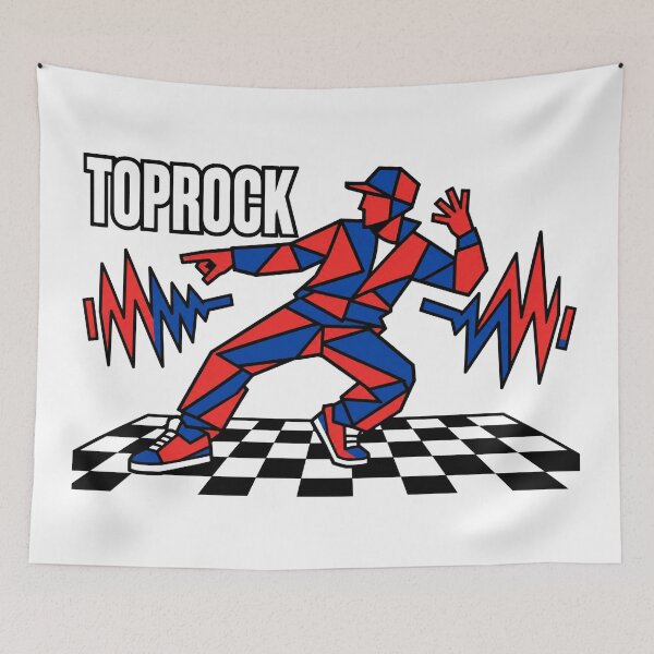 Item preview, Toprock Breakdance Pop Art Geometric B-Boy 80s designed and sold by Art&Fun.