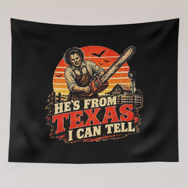 Item preview, He's From Texas Can Tel - Texas Horror - He’s From Texas I Can Tell - He's From Texas Can Tel Halloween designed and sold by cleanframe.