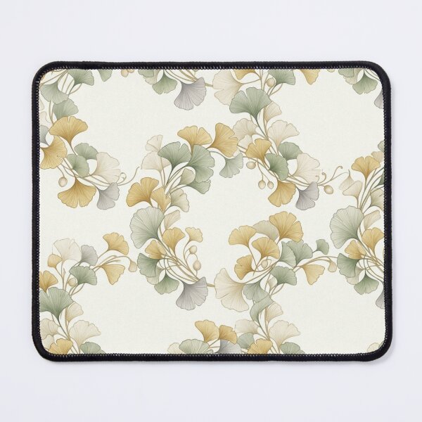 Item preview, Japanese Ginkgo Leaves Luxury Seamless Pattern designed and sold by ShivCraftStudio.