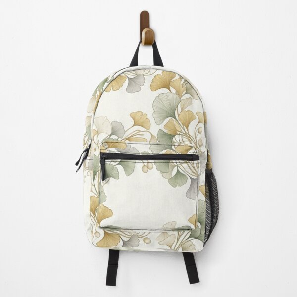 Item preview, Japanese Ginkgo Leaves Luxury Seamless Pattern designed and sold by ShivCraftStudio.