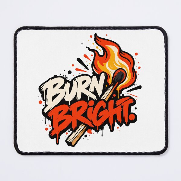 Item preview, Burn Bright – Matchstick Fire Streetwear Graphic designed and sold by DesignGraphica.