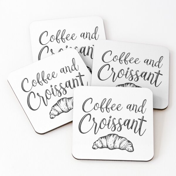 Item preview, Coffee And Croissant Pastry 2 Gift designed and sold by OneLine Studio.