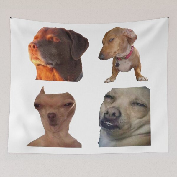 Item preview, Vintage meme funny face dog designed and sold by Geraldineromero.