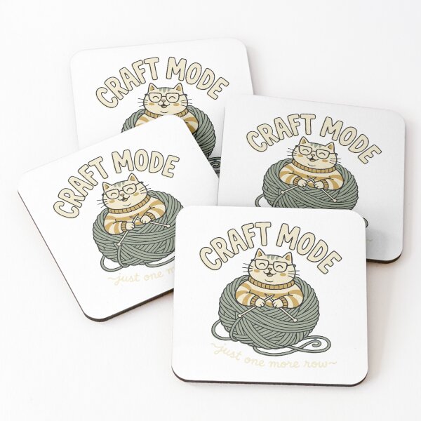 Item preview, Craft Mode Cat — Funny Knitting & Crochet designed and sold by MSHobbies.