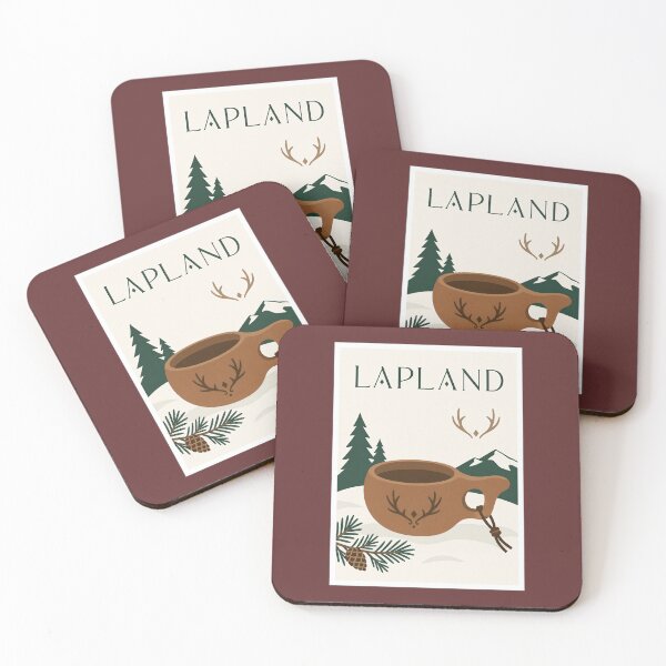 Item preview, Lapland Wooden Kuksa Cup Travel Poster designed and sold by Beyond Destinations.